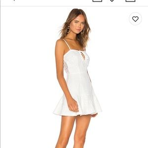 White crochet bridal sundress